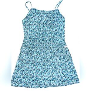 Vintage American Girl blue floral cotton dress